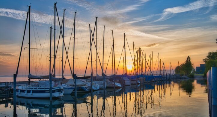 Sail marina sunset